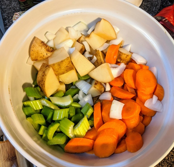 chopped veggies in a bowl
